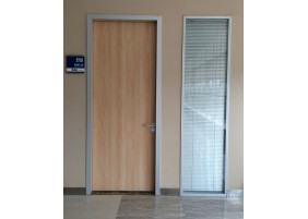 Wooden medical interior office door