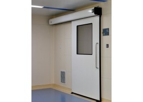 Wooden Patient Room Glass Hermetic Door