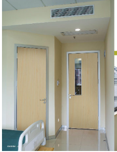 aluminum frame hospital design swing door