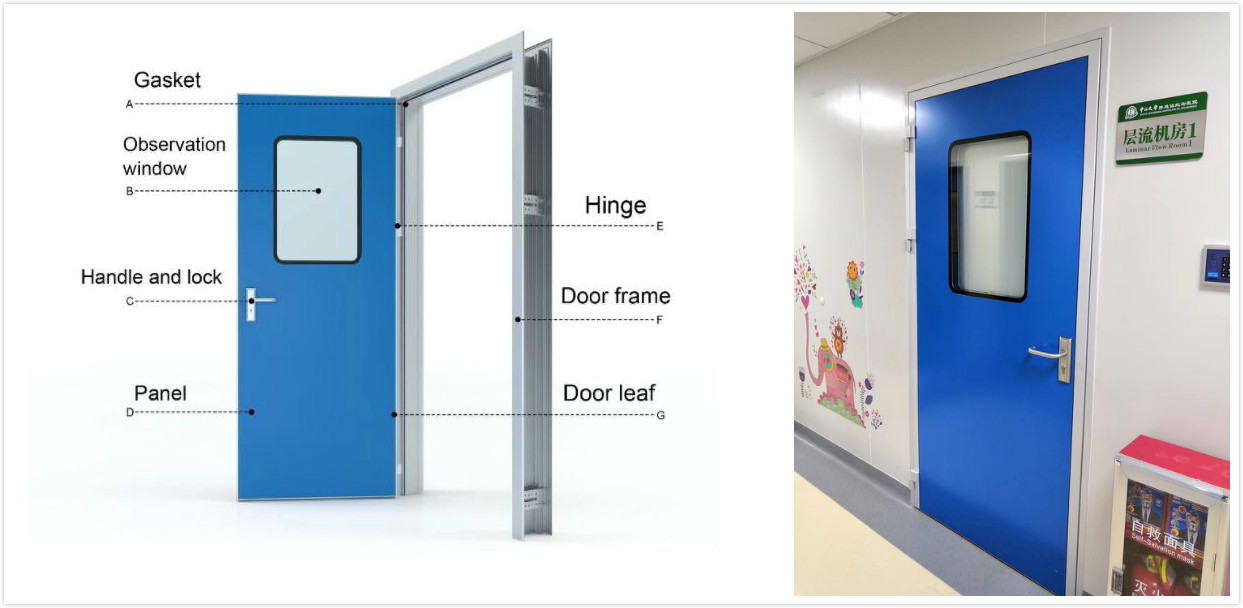 hermetic swing door