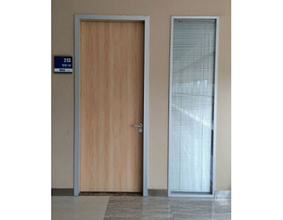 Wooden medical interior office door