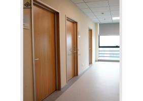 Top Manufacturer Hospital Sliding Door Office Interior Doors Wood Swinging Aluminum Wood Double Door