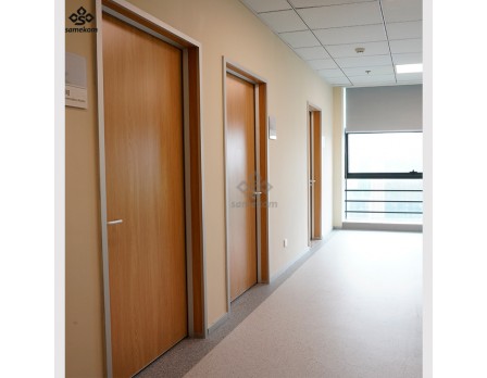 Top Manufacturer Hospital Sliding Door Office Interior Doors Wood Swinging Aluminum Wood Double Door